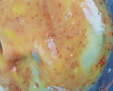 A picture of step 2 of Jhat pat omelet.