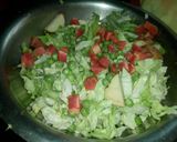 A picture of step 1 of Cabbage ki sabzi.