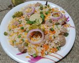 A picture of step 5 of Boiled veg pulao.