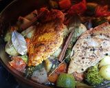 A picture of step 3 of Chicken Breast and Vegetable Bake 🥦🍅.