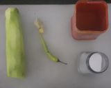 A picture of step 1 of Cucumber and ginger kachumer.