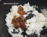 A picture of step 2 of Dudh Puli Rice dumplings cooked in milk.