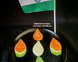 A picture of step 5 of Tricolor Milk Coconut Mithai - Tirangi Doodh Nariyal Mithai.