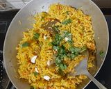 A picture of step 8 of Tomato rice.