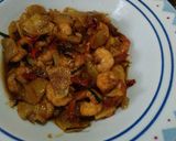 Foto langkah ke 6 dari resep Udang Lada Hitam.