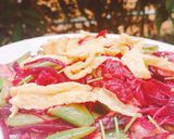 รูปขั้นตอนการทำที่ 8 ของ ผัดหมี่สีทับทิม #บีทรูท Stir-fried Ruby Bihun Rice Noodle #beet