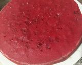 A picture of step 5 of Red velvet cake with dry mixed fruits.