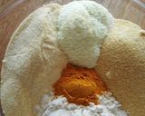 A picture of step 1 of Sfouf with Three Flavors (Turmeric Cake).