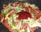 Foto del paso 3 de la receta: Salchichas con Col y pimiento