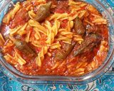 عکس مرحله 2 از دستور خوراک بامیه با پاستا