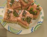तिरंगी सैंडविच ढोकला (tiangi sandwich dhokla recipe in Hindi) रेसिपी चरण 8 फोटो