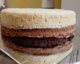 Foto langkah ke 6 dari resep Bolu Tiramisu Kukus (Birthday Cake).