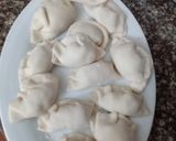 Hình bước làm 2 của món Sủi cảo nhân thịt rán giòn