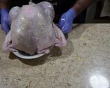 A picture of step 3 of Roasted rosemary turkey.