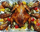 รูปขั้นตอนการทำที่ 4 ของ ไก่อบน้ำผึ้งบาร์บีคิวซอส /ไก่ย่างน้ำผึ้งบาร์บีคิวซอส (Baked Chicken Honey Barbecue sauce)