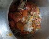 A picture of step 5 of Murgh Palak.