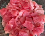 Foto del paso 1 de la receta: Sashimi de atún estilo los arcos
