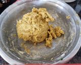 A picture of step 2 of Aloo sev.