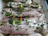 Chupin merluza al roquefort