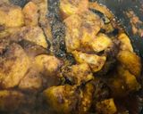 A picture of step 8 of Aloo Baingan.