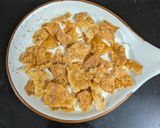 A picture of step 5 of Dahi Boondi Chaat.