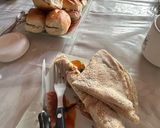 Foto del paso 7 de la receta: Panqueques integrales rellenos sin azúcar