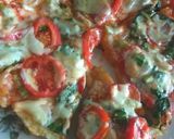 Foto langkah ke 6 dari resep Pizza Vegetarian (Teflon only).