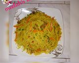 A picture of step 4 of Fried spaghetti.