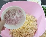 A picture of step 1 of Noodles Kebab.