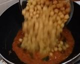 A picture of step 4 of Chana Masala Chat.