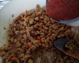 Foto del paso 4 de la receta: Tagliatelle en salsa boloñesa con soja texturizada