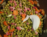 Foto del paso 2 de la receta: Guisantes con jamón