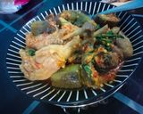 Foto langkah ke 5 dari resep Bebek terong rica rica.