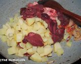 A picture of step 4 of Liver Masala Fry.