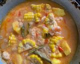 Foto langkah ke 3 dari resep Udang & jagung masak nanas.