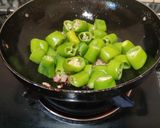 A picture of step 2 of Chilli Pepper Paneer.