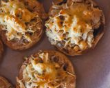 Foto del paso 4 de la receta: Champiñones rellenos de pollo y queso de cabra