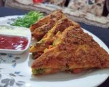 બ્રેડ વેજિ પકોડા ટોસ્ટ (Bread Veggie Pakoda Toast Recipe in Gujarati) રેસીપી સ્ટેપ5ફોટો