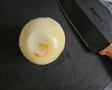 Foto del paso 3 de la receta: Tarta de carne casera con morrón, cebolla y hojas de remolacha