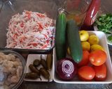 A picture of step 1 of Crab and Shrimp Ceviche.