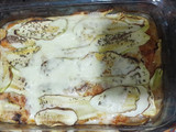 Lasagna de zucchini y pollo