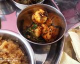 A picture of step 10 of Gujarati thali.