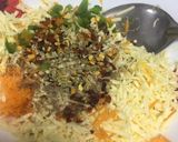 A picture of step 6 of Spinach Cheela wraps.