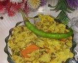 A picture of step 4 of Green Gram (moong daal vegetable khichdi) recipe 💚.