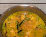 A picture of step 9 of Moong Dal with peas and cauliflower.