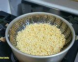 A picture of step 2 of Bánh Dầy with Mung Bean Filling.
