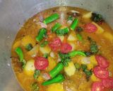 A picture of step 5 of Beef yakhni pulao.