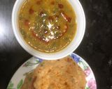 A picture of step 6 of Dal palak.