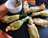 Foto del paso 6 de la receta Flores de calabacín rellenas de queso