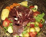 Foto del paso 1 de la receta: Carne y verduras al horno